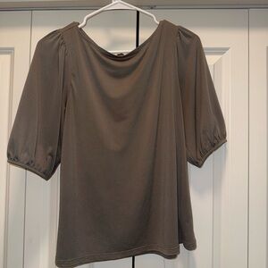 H&M Brown Relaxed Fit Blouse
